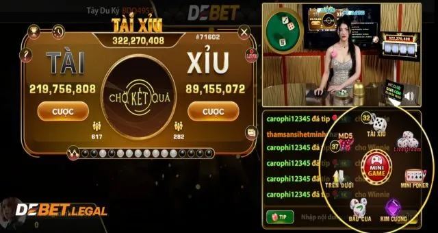 Bí kíp cược Tài Xỉu Livestream Debet thắng đậm